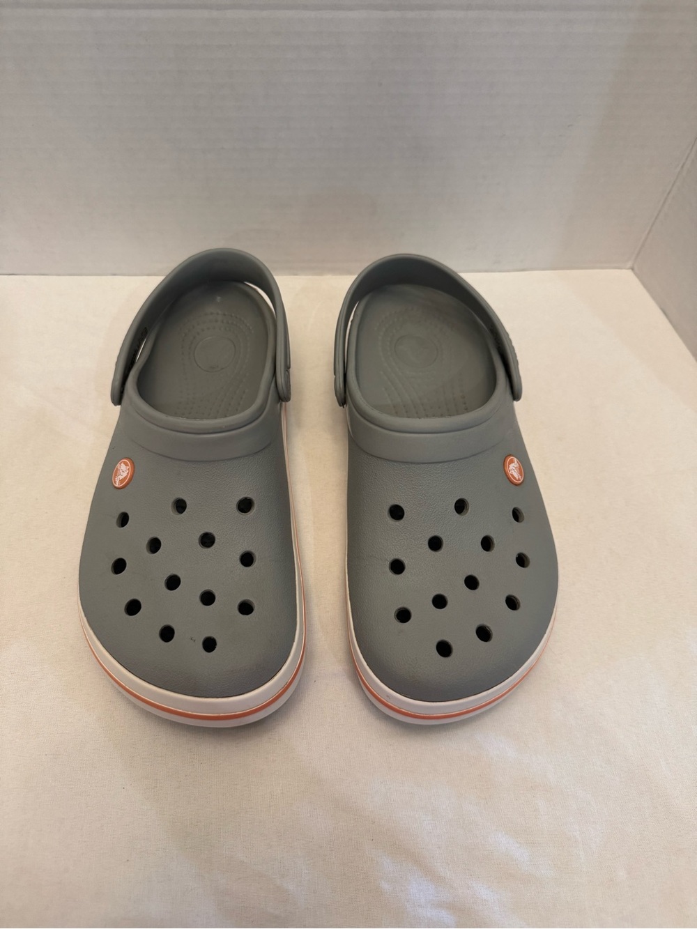 Crocs Crocband Clog Unisex Gray Slip On Shoes Casual Men 7/  Women 9